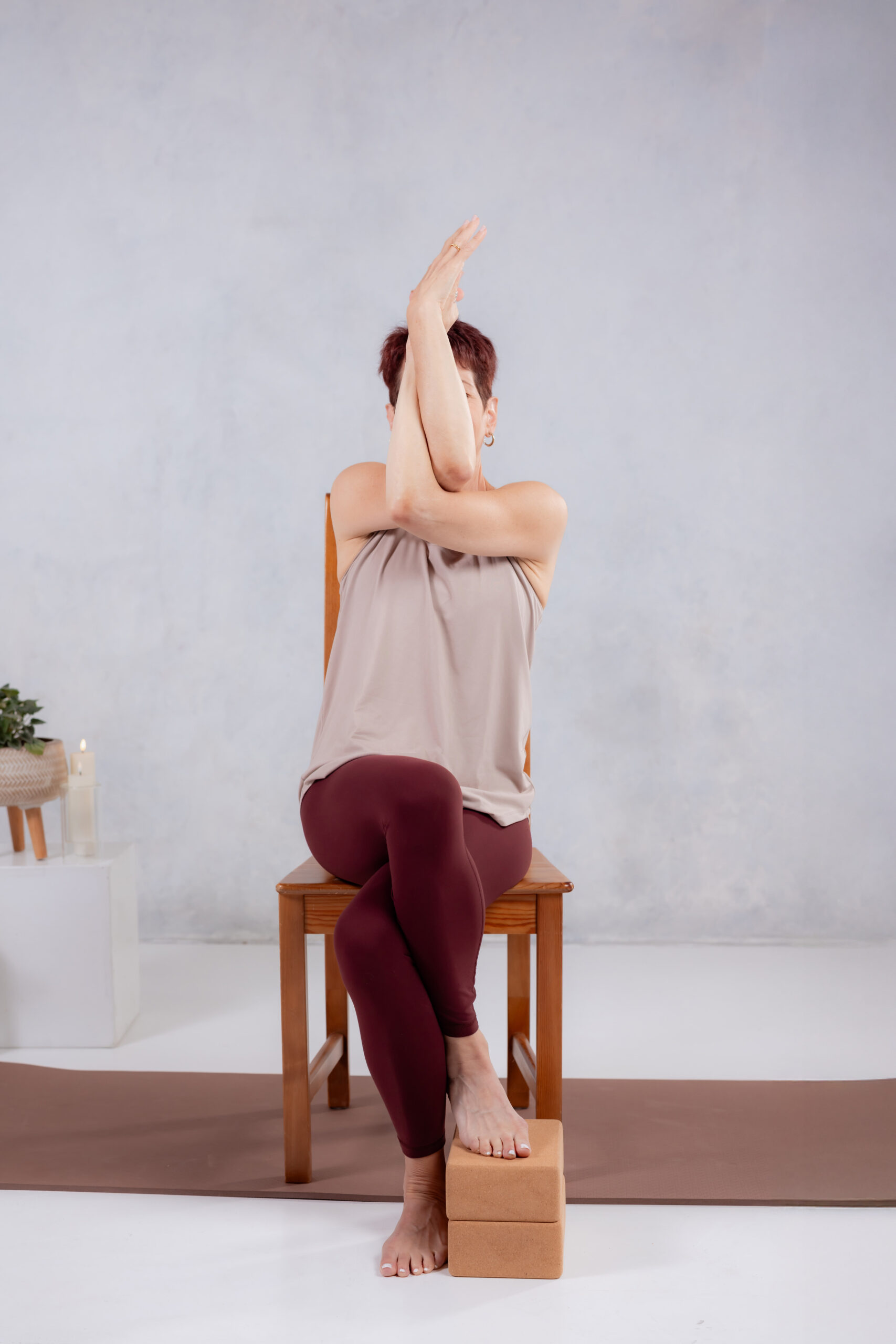 Red Sky Yoga class